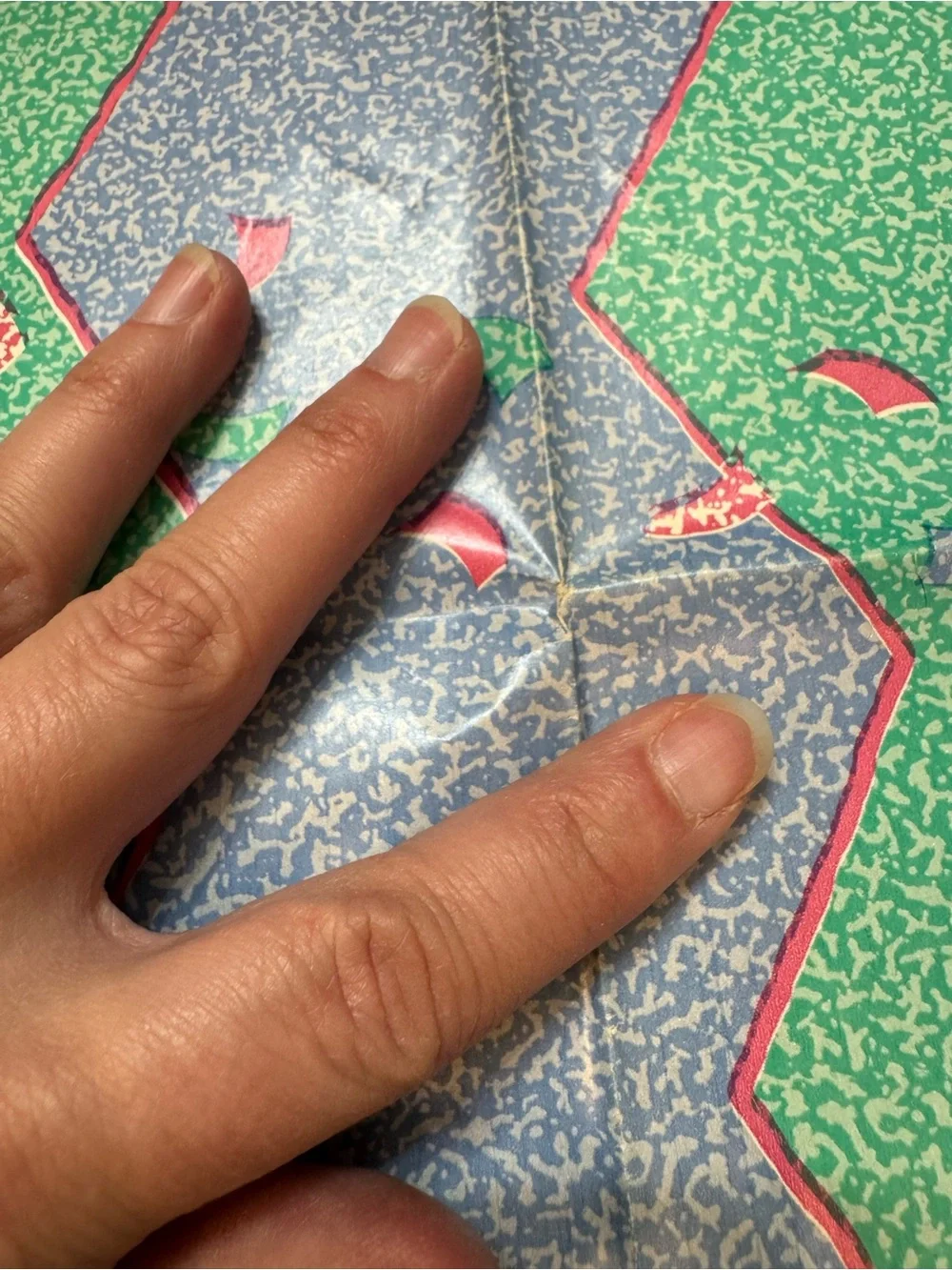 5 Vintage Wrapping Paper Sheets Lot 1980’s/90’s